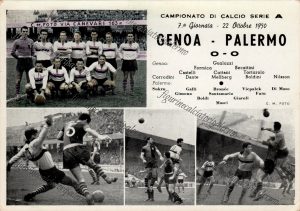 Palermo Calcio 1950-1951 serie A 10° posto stadio luigi ferraris