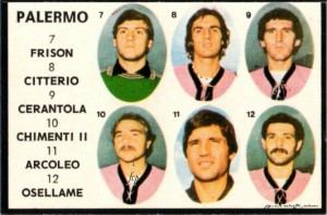 Calciatori 1978-1979 Frison-Citterio-Cerantola-Chimenti-Osellame-Arcoleo