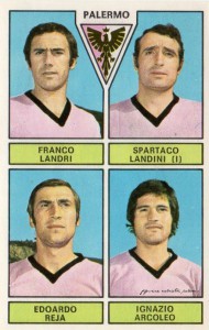 figurine calciatori palermo 1971-1972 Landri-Landini-Reja-Arcoleo