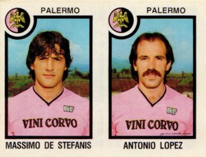 igurine calciatori Palermo 1982-1983 De Stefanis-Lopez