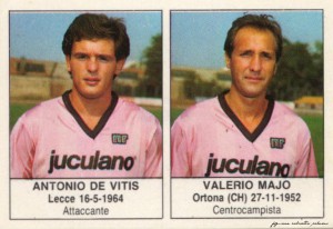 figurine calciatori palermo 1985-1986 De Vitis - Majo